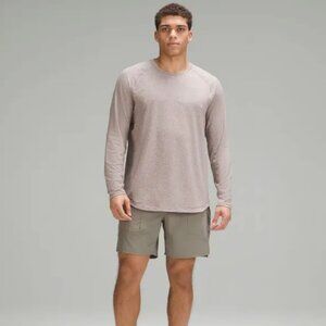lululemon License To Train Long-Sleeve Shirt - Heathered Taupetastic - Medium